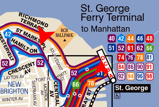 Neighborhood of the Ferry Terminal, Staten Island side
