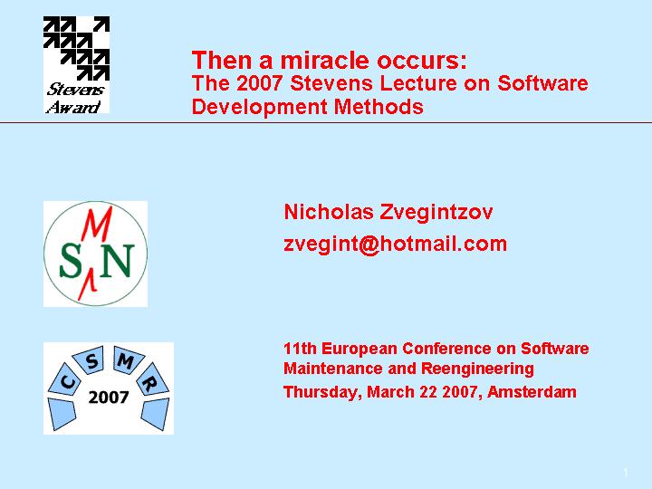 2007 Stevens Lecture